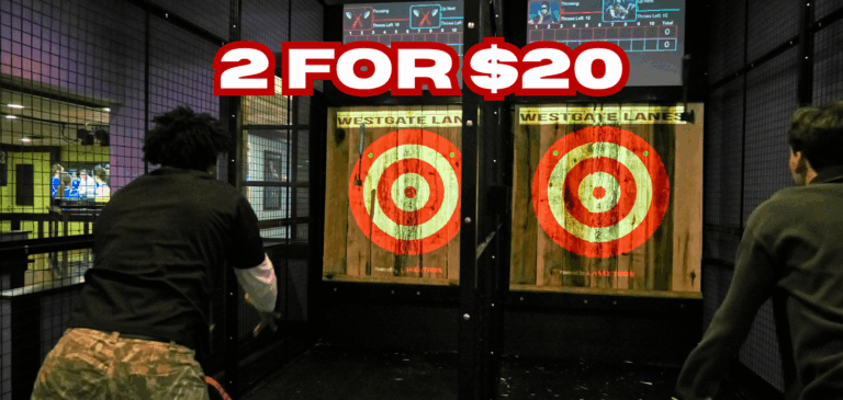 Read more about the article Double the Axes, Double the Fun: 2 for $20 Thursdays at Westgate Lanes!